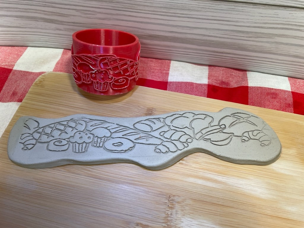 Bread Texture Roller - December 2023 mystery box, repeating pattern