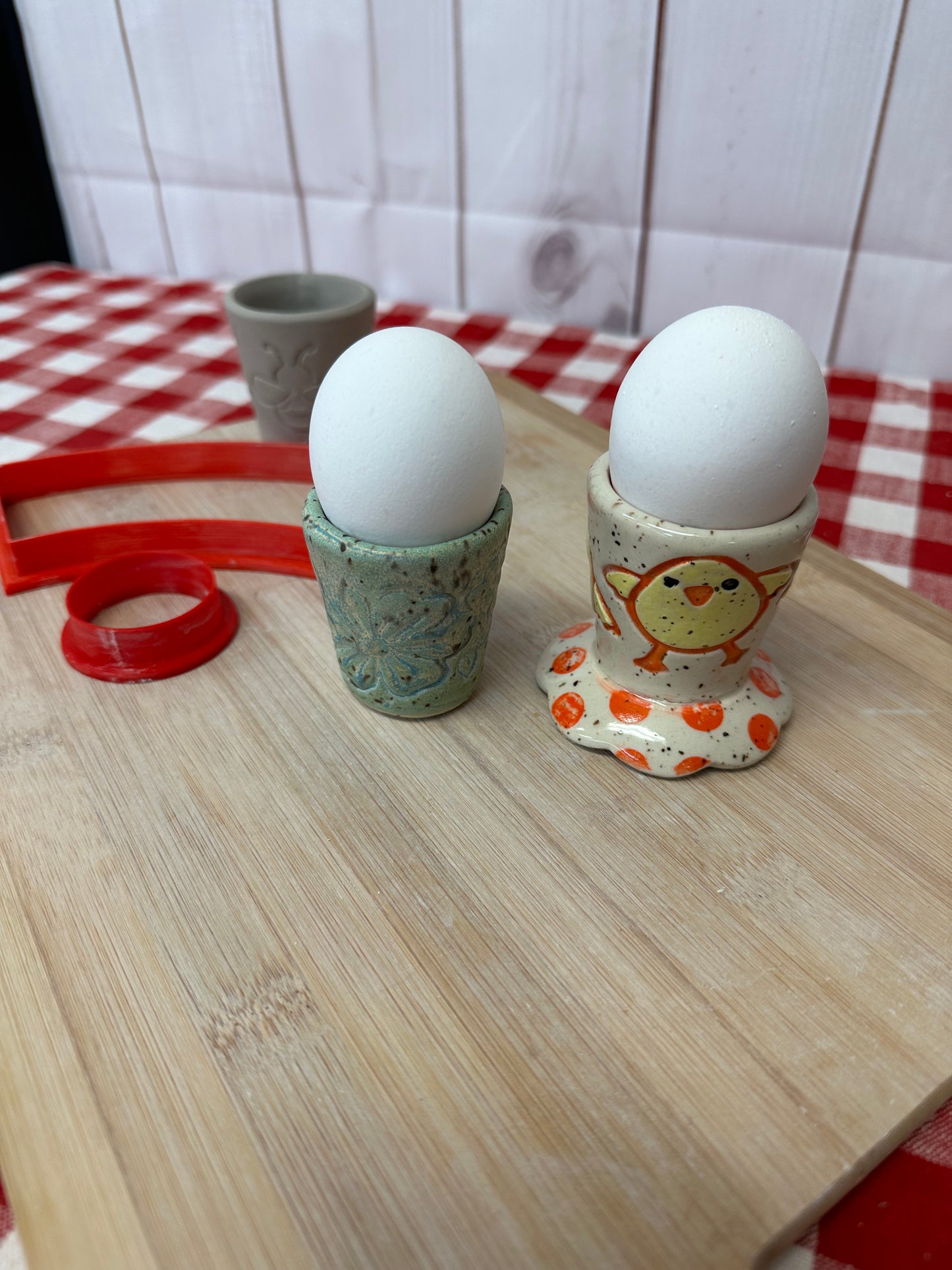 Egg Cup Template Clay Cutter - 1.5" Base x 2" Tall, plastic 3D printed