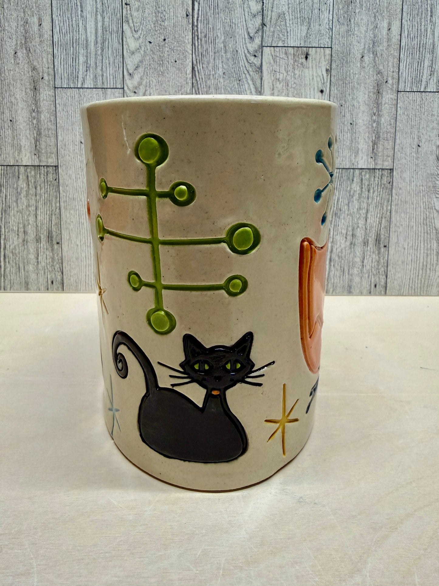 Retro Cats Pottery Stamps - June 2026 - Mid Century Modern Themed Mystery Box, multiple sizes available
