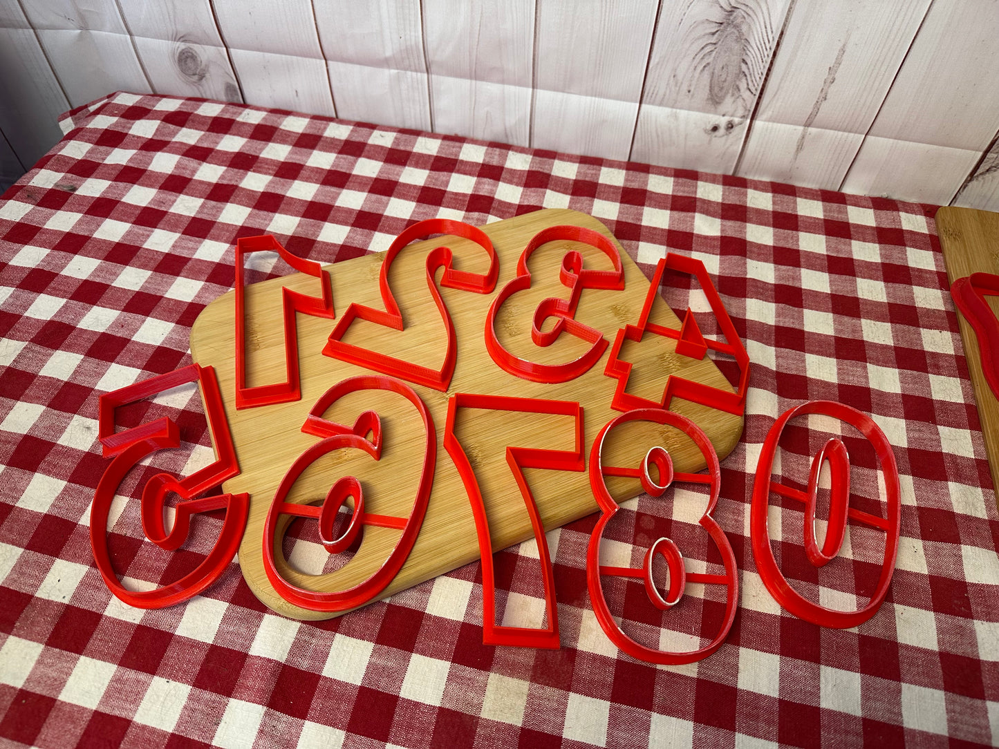 Numbers Design Clay Cutter - Plastic 3D printed, Pottery Tool, multiple sizes, each or set, House numbers