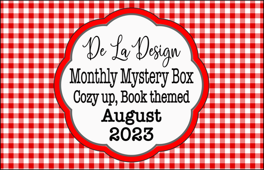 Monthly Mystery Box - August 2023 - Cozy up with a Book themed