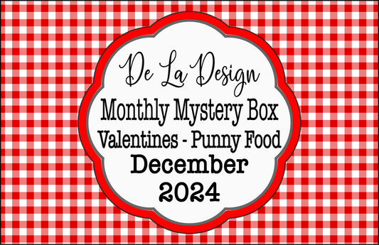 Monthly Mystery Box - December 2024 - Valentines - Punny Food themed