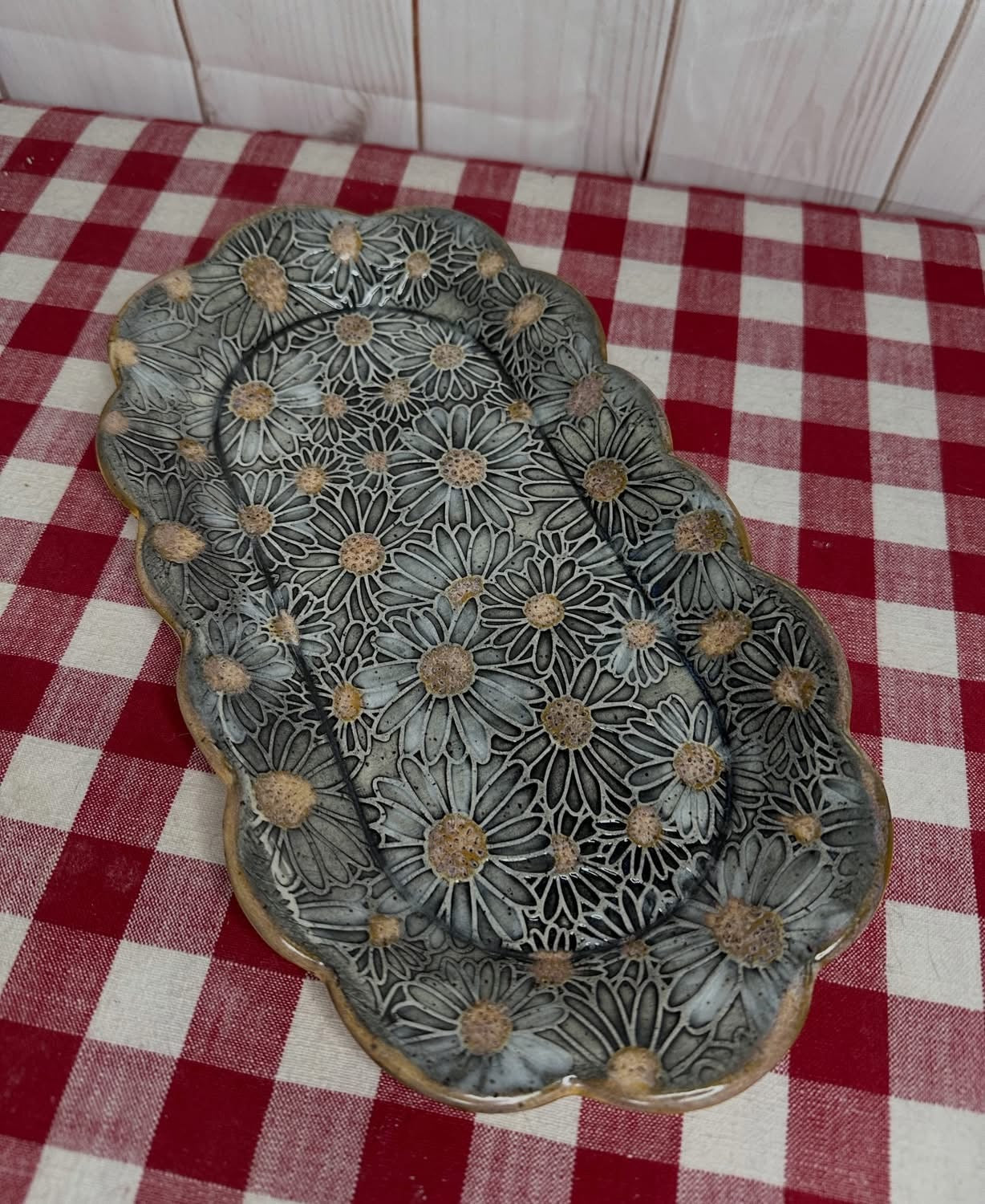 NEW sizes added - Loose Scalloped Rounded Rectangle, XL Clay Cutter - Plastic 3d printed, pottery tool, multiple sizes