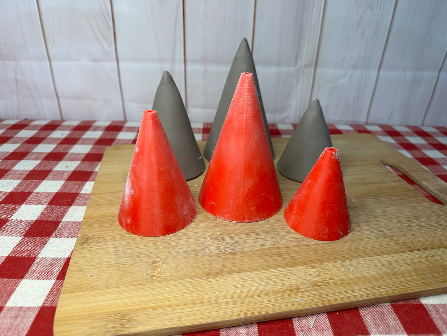 Short Cone Form for Cone Set Pottery Template - Form Only - Straight side, Multiple sizes, Set or Each