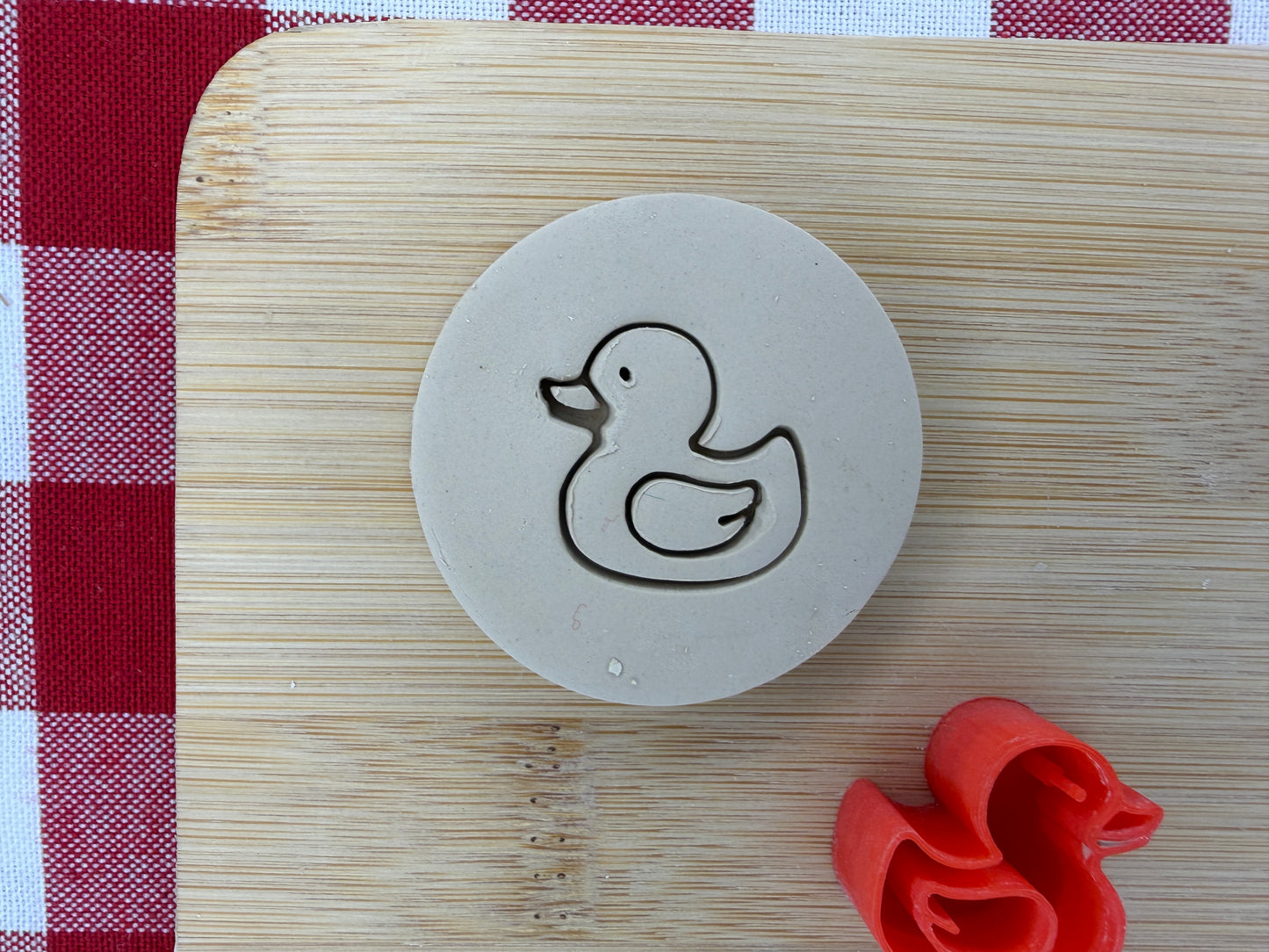 Mini Duck Pottery Stamp - May 2026 stamp of the month, plastic 3D printed, multiple sizes