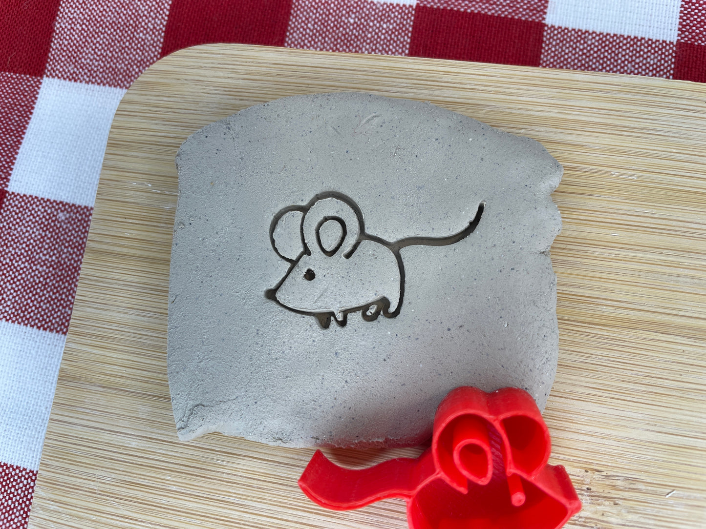 Mini Mouse Pottery Stamp - February 2025 stamp of the month, plastic 3D printed, multiple sizes