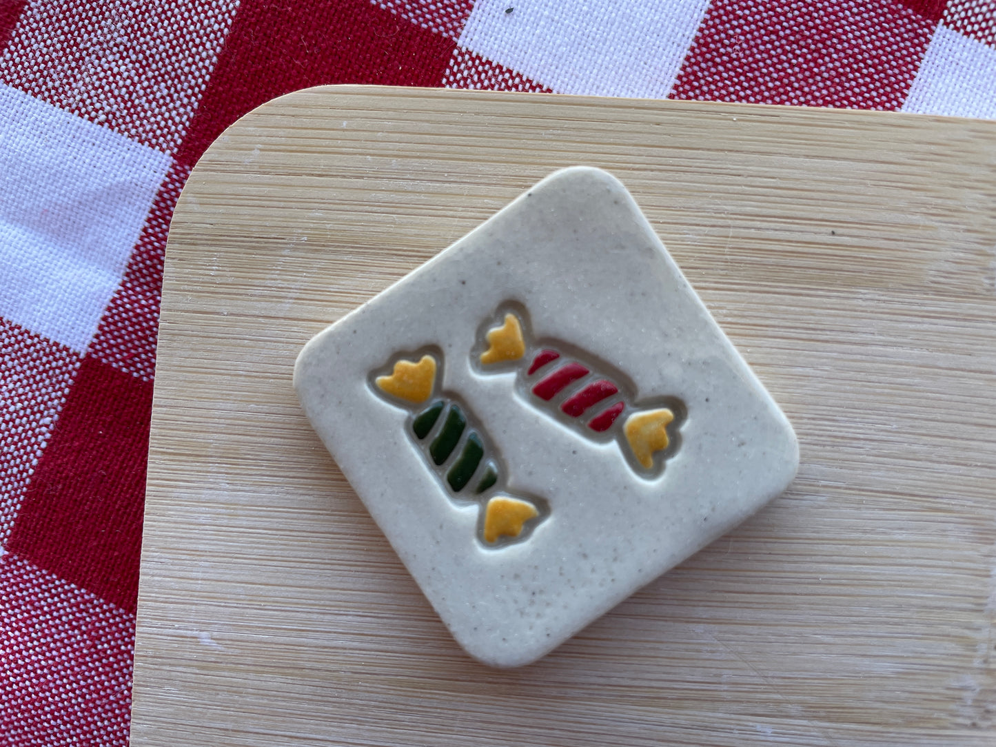 Mini Candy Pottery Stamp - June 2024 stamp of the month, plastic 3D printed, multiple sizes