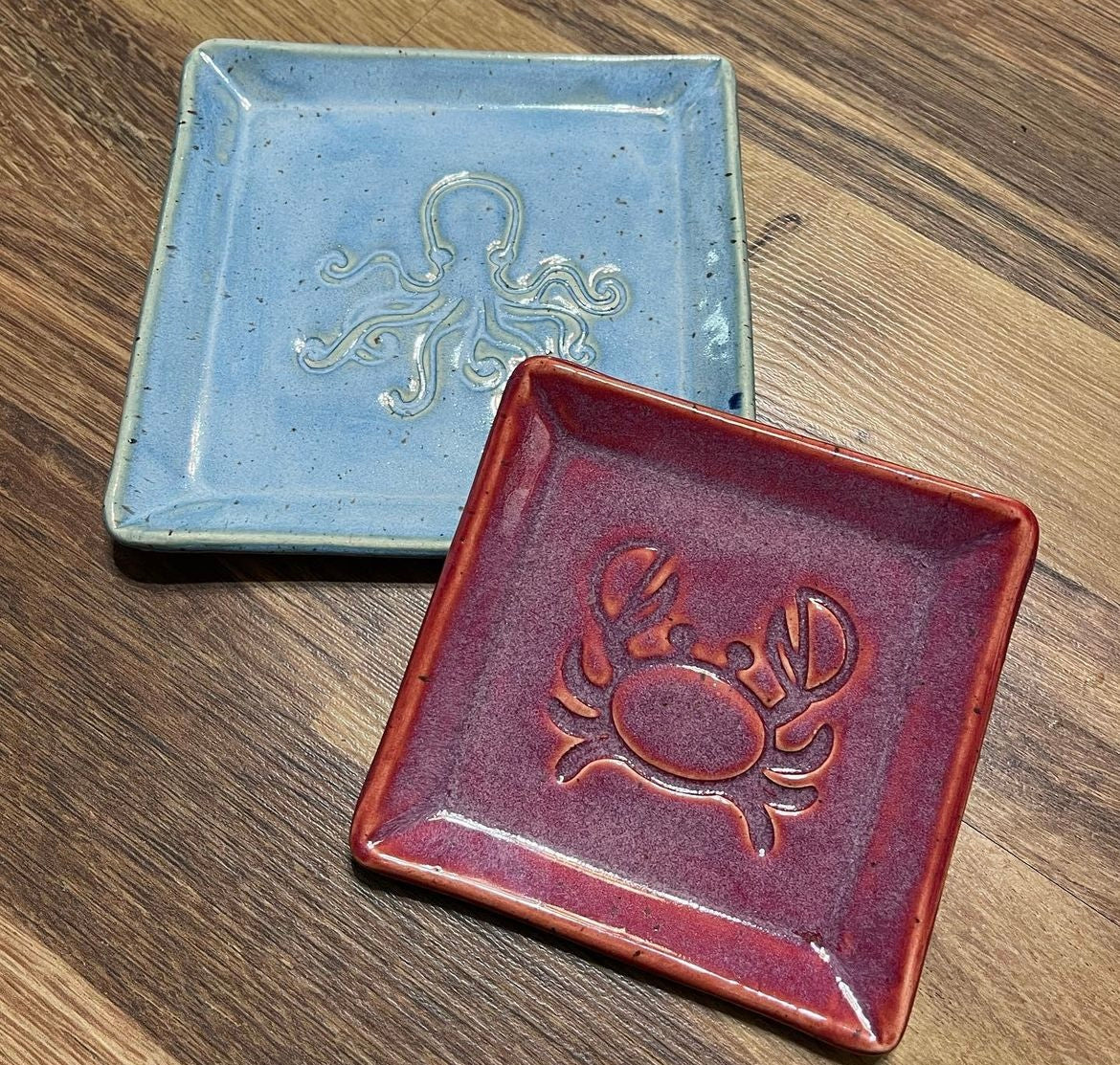 Lot of Sea animals stamps, fish designs - plastic 3D printed, multiple designs/sizes, Sold as each or set