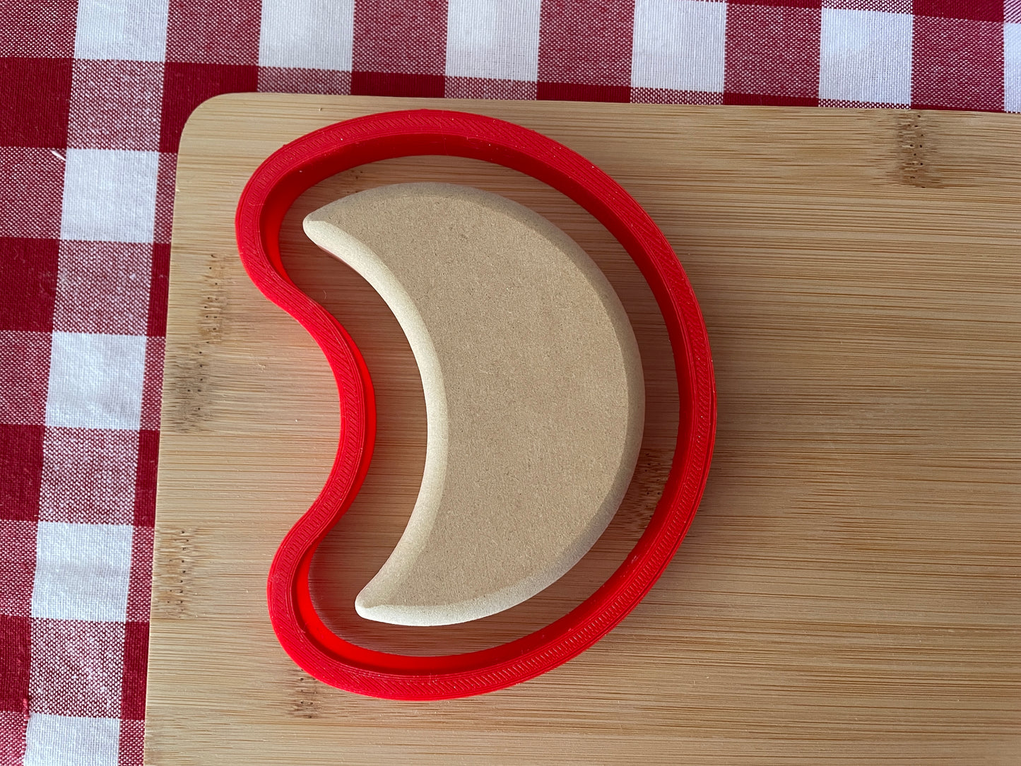 Moon, Clay Cutter - New design to match GR Pottery Wallie, Plastic 3D printed, pottery tool, choose size