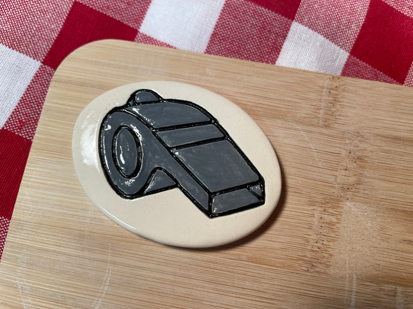 Whistle Pottery Stamp - First Responders themed November 2024 Mystery Box, multiple sizes available