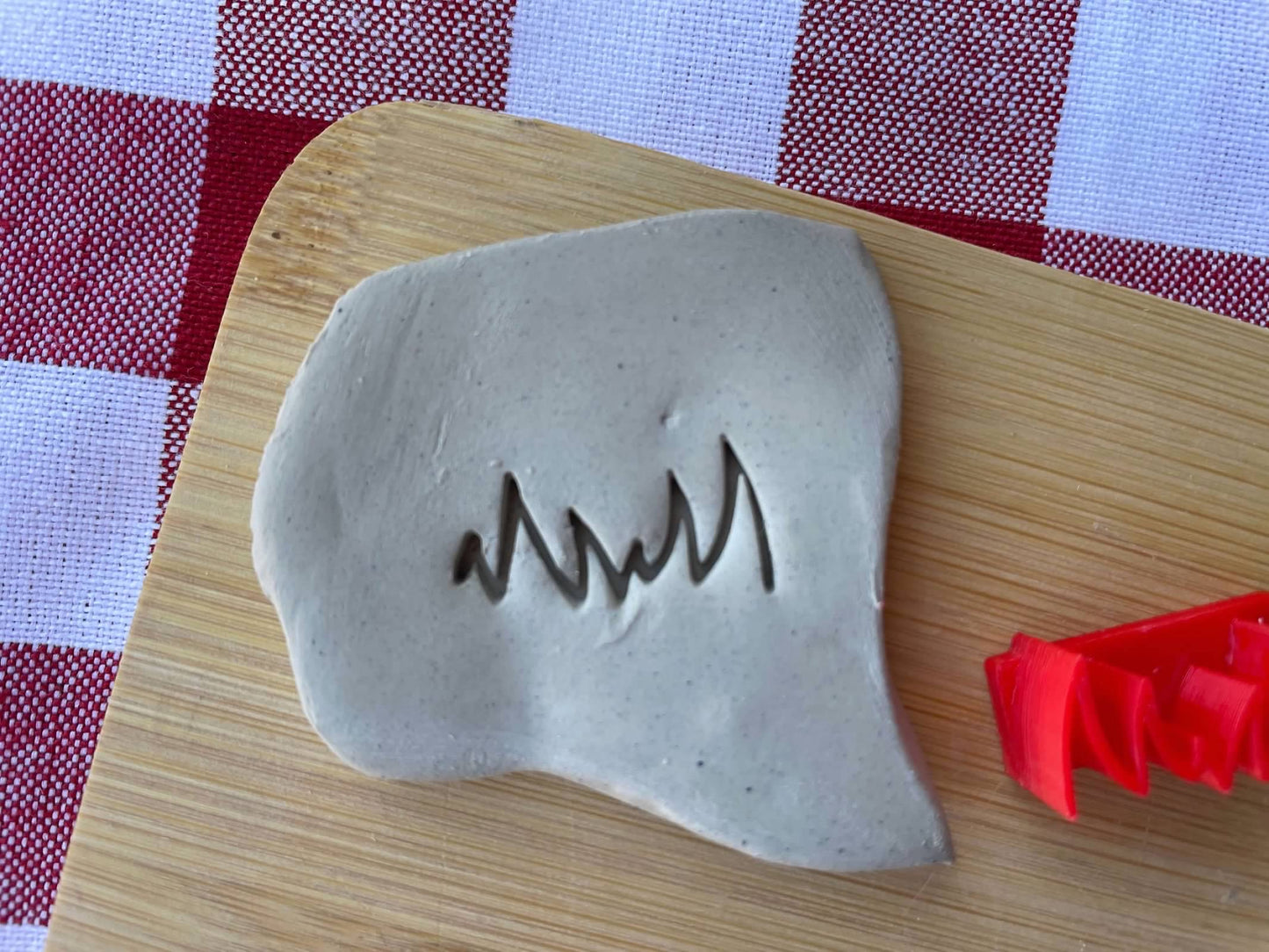 Mini Grass - Pottery Stamp - October 2024 stamp of the month, plastic 3D printed, multiple sizes