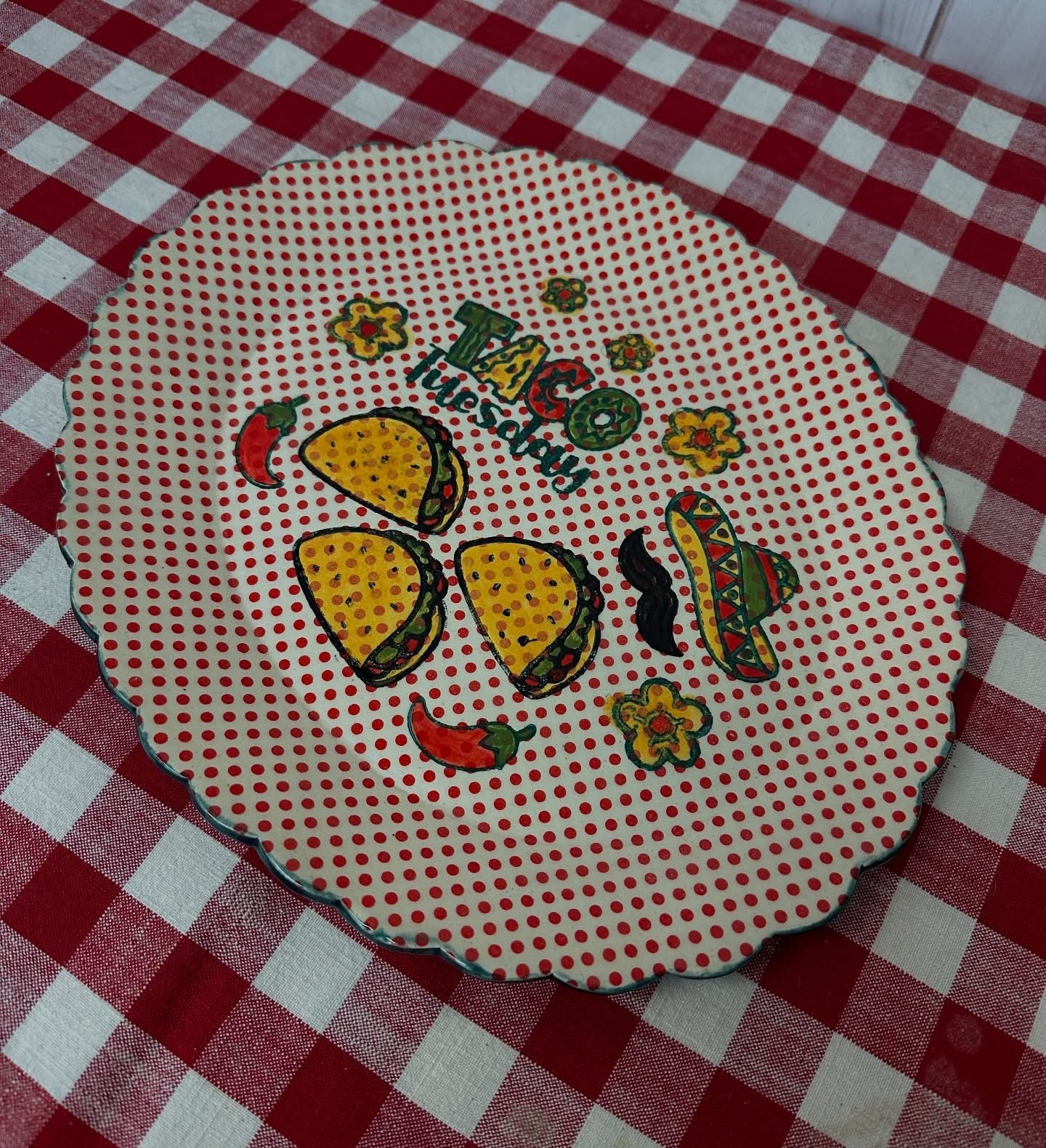 "Taco Tuesday" word stamp - plastic 3D printed, multiple sizes available