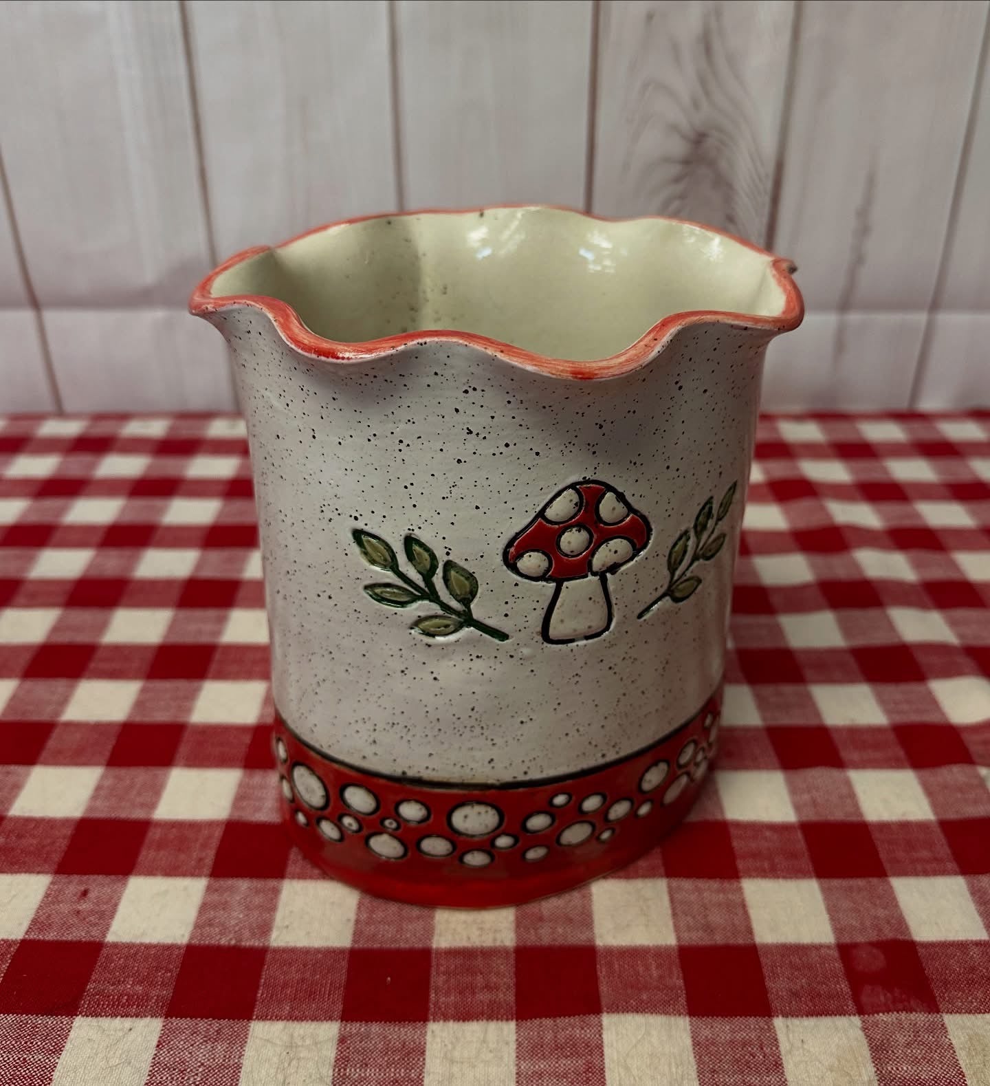 Pottery Stamp, mushroom design - multiple sizes