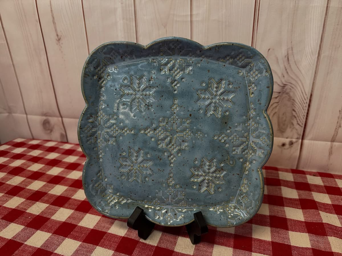 Loose Scalloped Square or Spherical Square, Clay Cutter - Plastic 3D printed, pottery tool, choose size