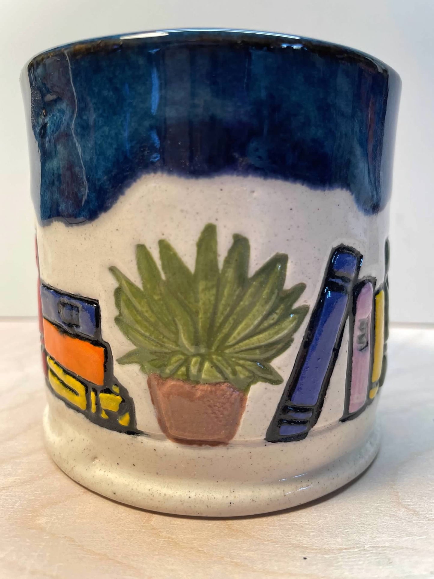 Books & Cats Pottery Roller - Border Stamp, Repeating pattern, plastic 3D printed