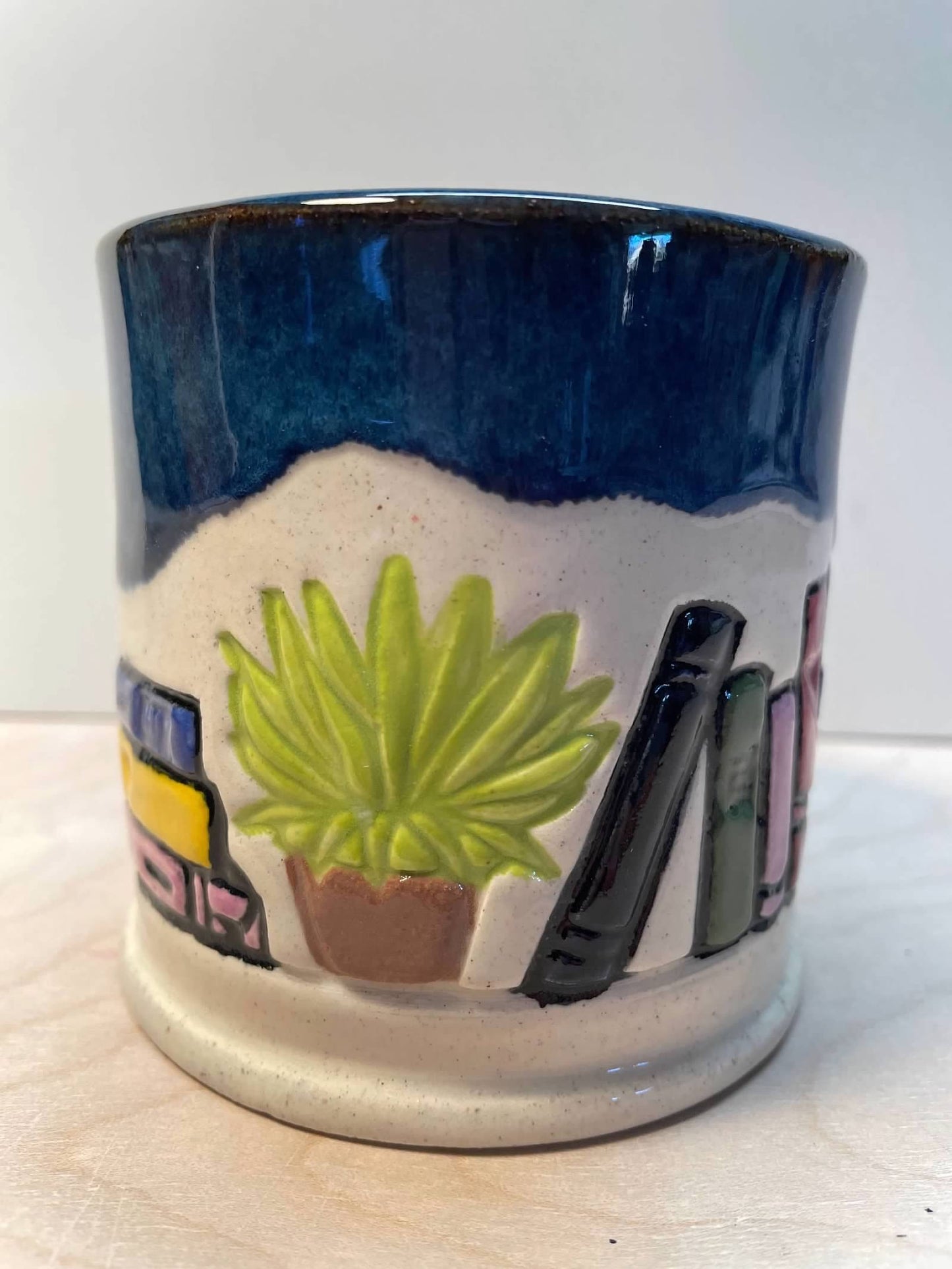 Books & Cats Pottery Roller - Border Stamp, Repeating pattern, plastic 3D printed