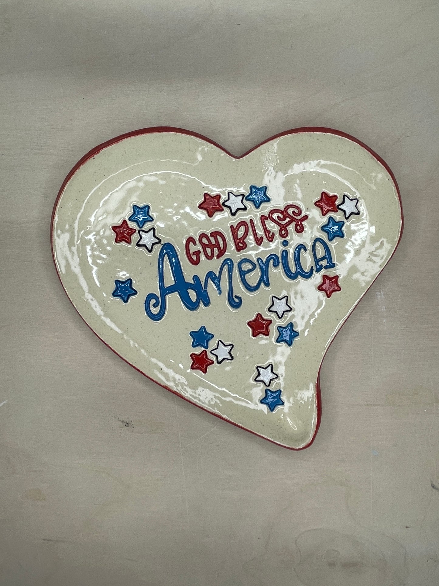 "God Bless America" Word Stamp - Plastic 3D printed, multiple sizes available
