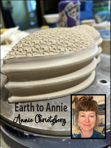 Motif Stick or Roller - Deep Groove design, texture trim border tool - Earth to Annie ClayShare workshop - Annie Chrietzberg collaboration