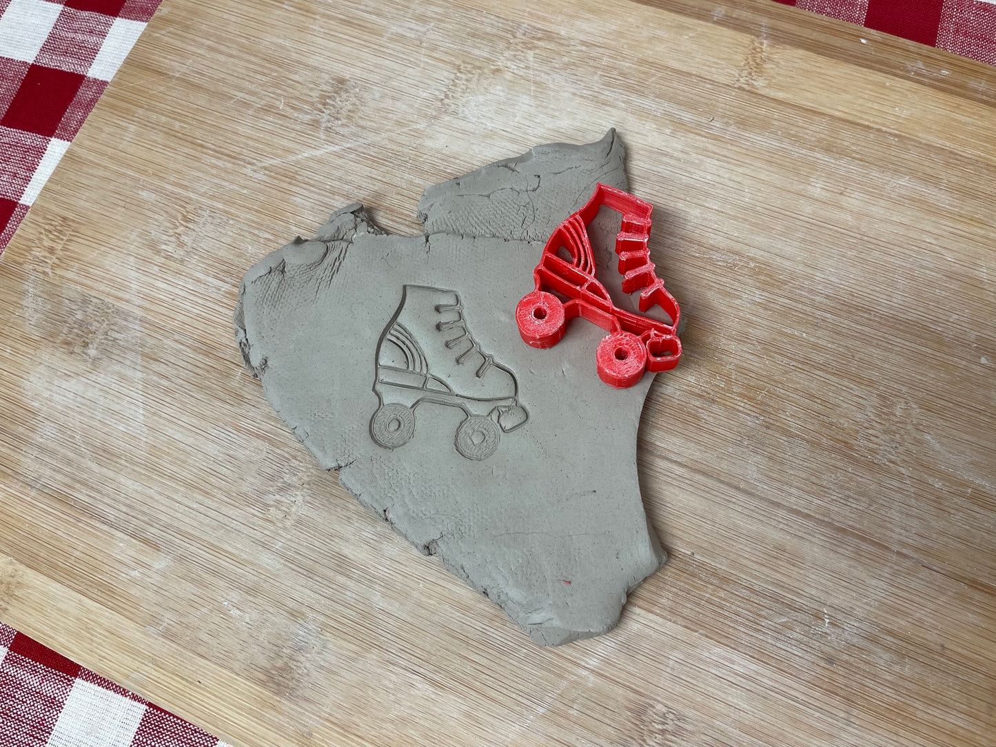 Pottery Stamp, Skate design, from the May 2023 mystery box, multiple sizes available