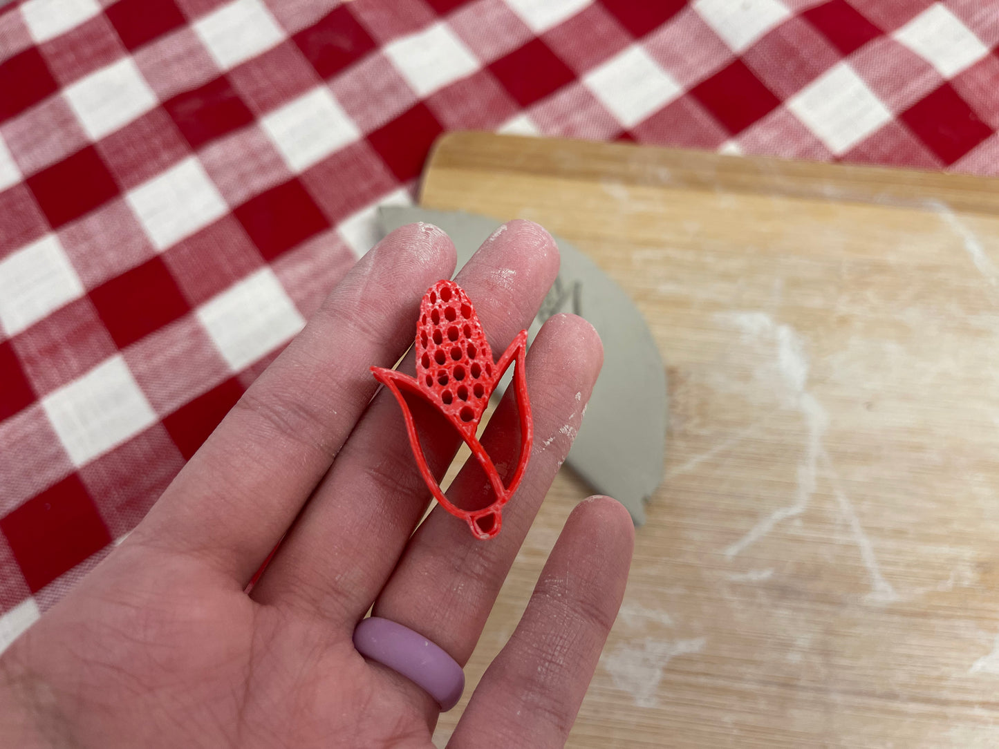 Pottery Stamp, Corn on the cob - from the June 2023 mystery box, multiple sizes available