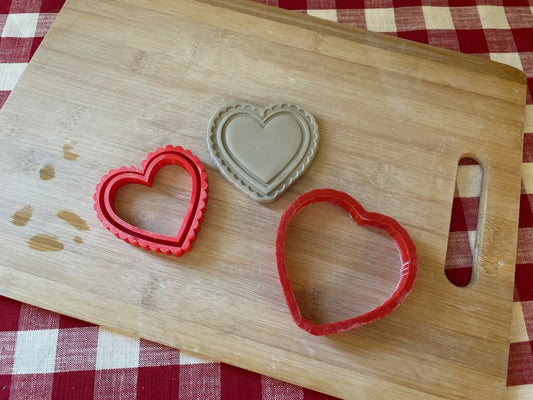 Scandinavian Heart Stamp w/ optional ornament cutter - July 2023 mystery box