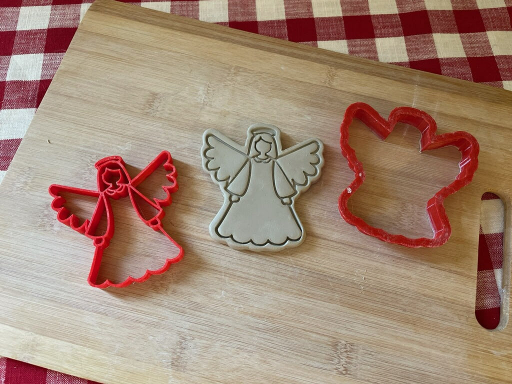 Scandinavian Angel Stamp w/optional ornament cutter - July 2023 Mystery Box