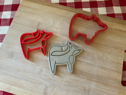 Scandinavian Fox Stamp w/ optional ornament cutter - July 2023 Mystery Box