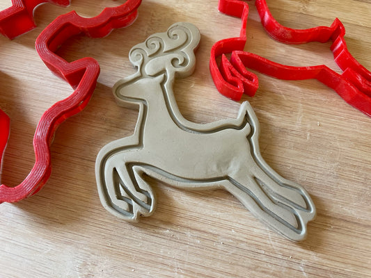 Scandinavian Reindeer Stamp w/optional ornament cutter - July 2023 Mystery Box