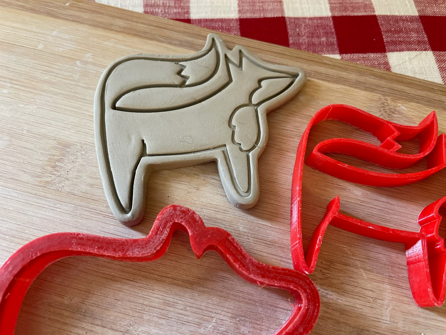 Scandinavian Fox Stamp w/ optional ornament cutter - July 2023 Mystery Box