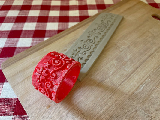 Scandinavian Border Roller - July 2023 Mystery Box, repeating pattern