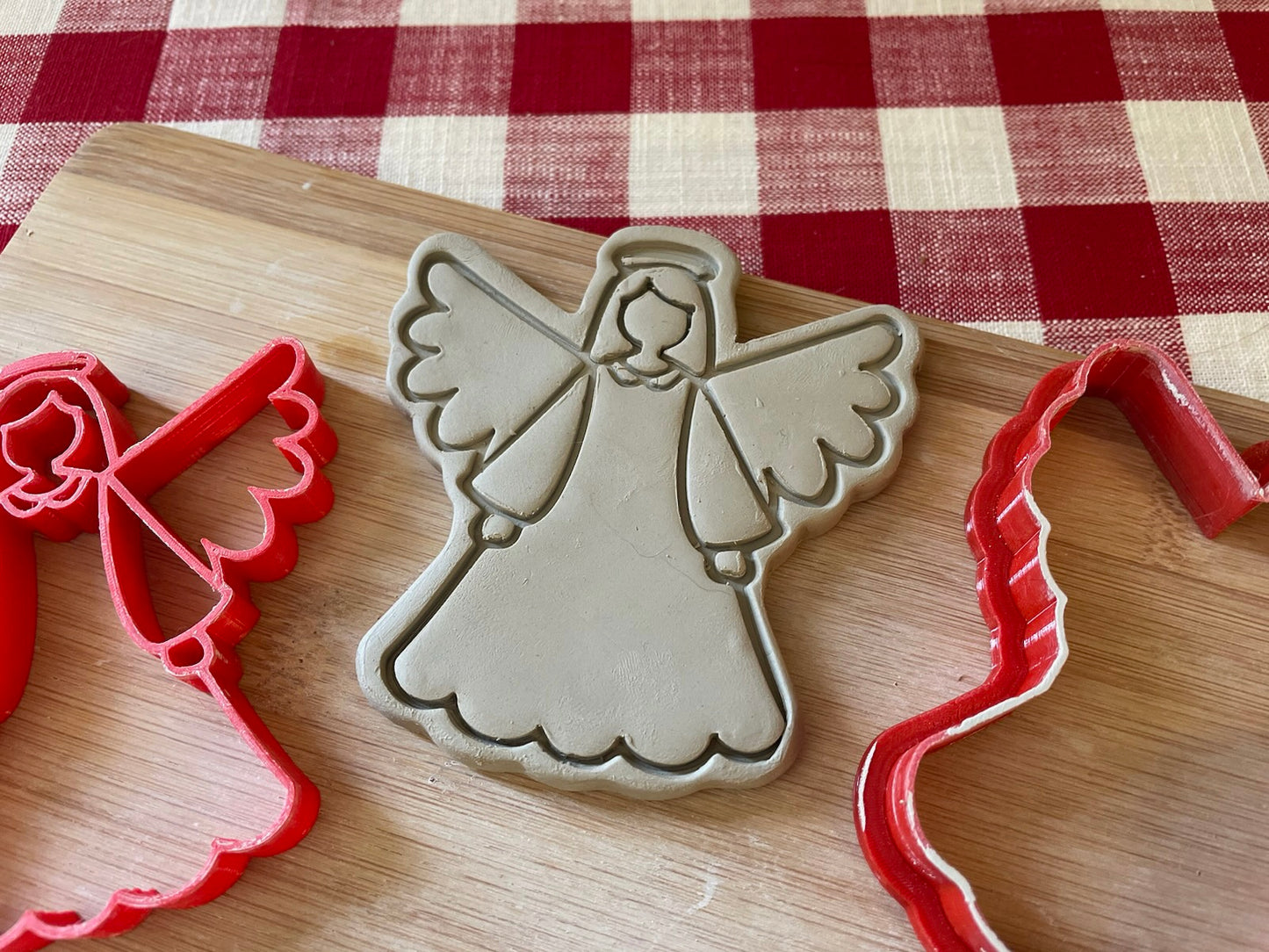 Scandinavian Angel Stamp w/optional ornament cutter - July 2023 Mystery Box