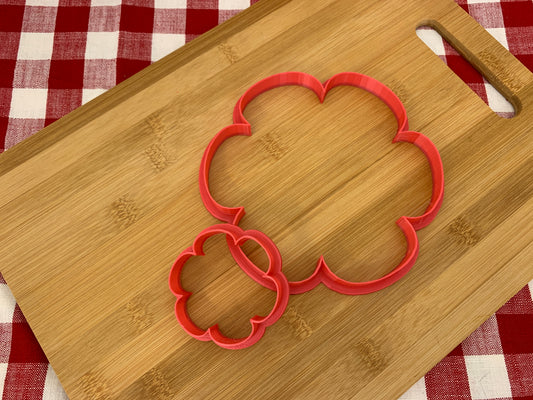 Flower 1,  6 Petal Design, Clay Cutter - plastic 3D Printed, Choose Sizes up to 16"