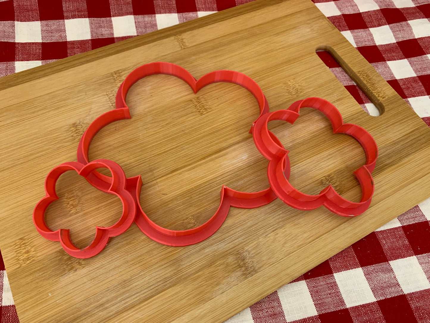 Flower 2, 5 petal design, Clay Cutter - Plastic 3D printed, Pottery Tool, multiple sizes