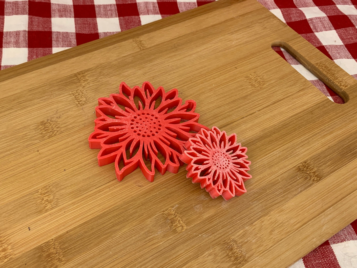 Pottery Stamp, Sunflower design - multiple sizes