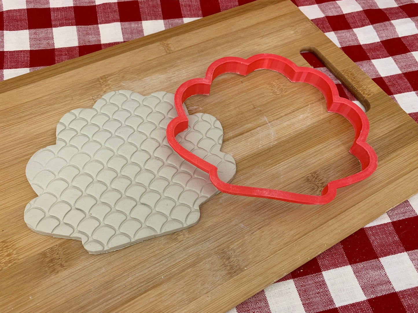 Seashell Design, Clay Cutter - Plastic 3D printed, XL pottery tool, multiple sizes