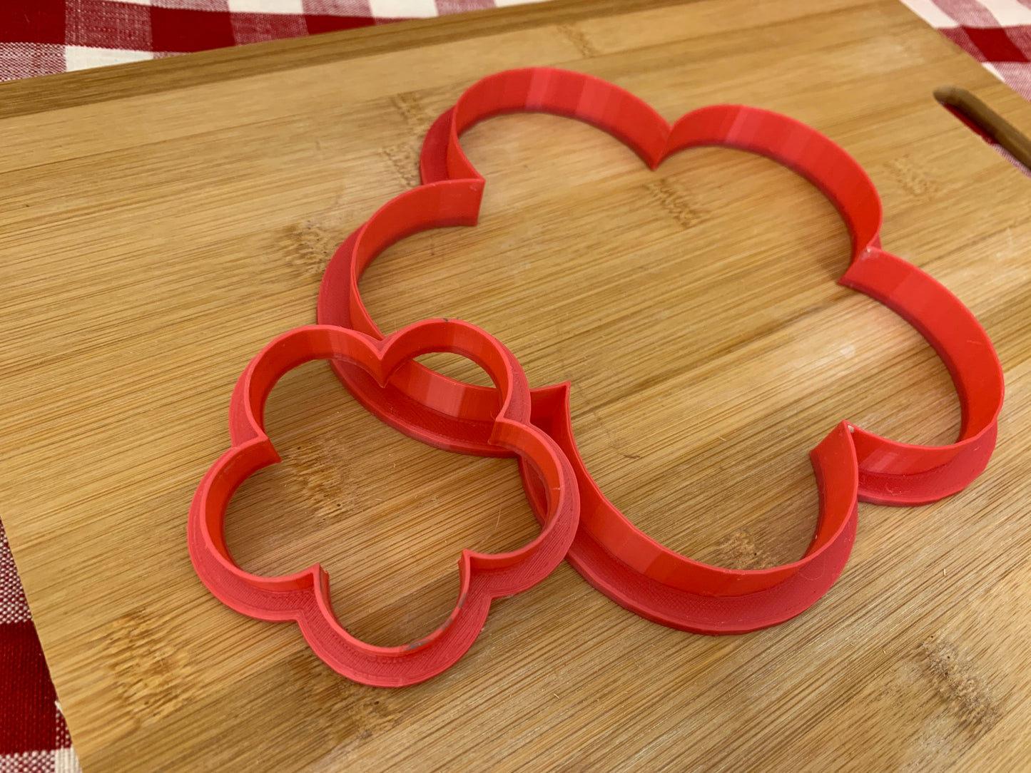 Flower 2, 5 petal design, Clay Cutter - Plastic 3D printed, Pottery Tool, multiple sizes