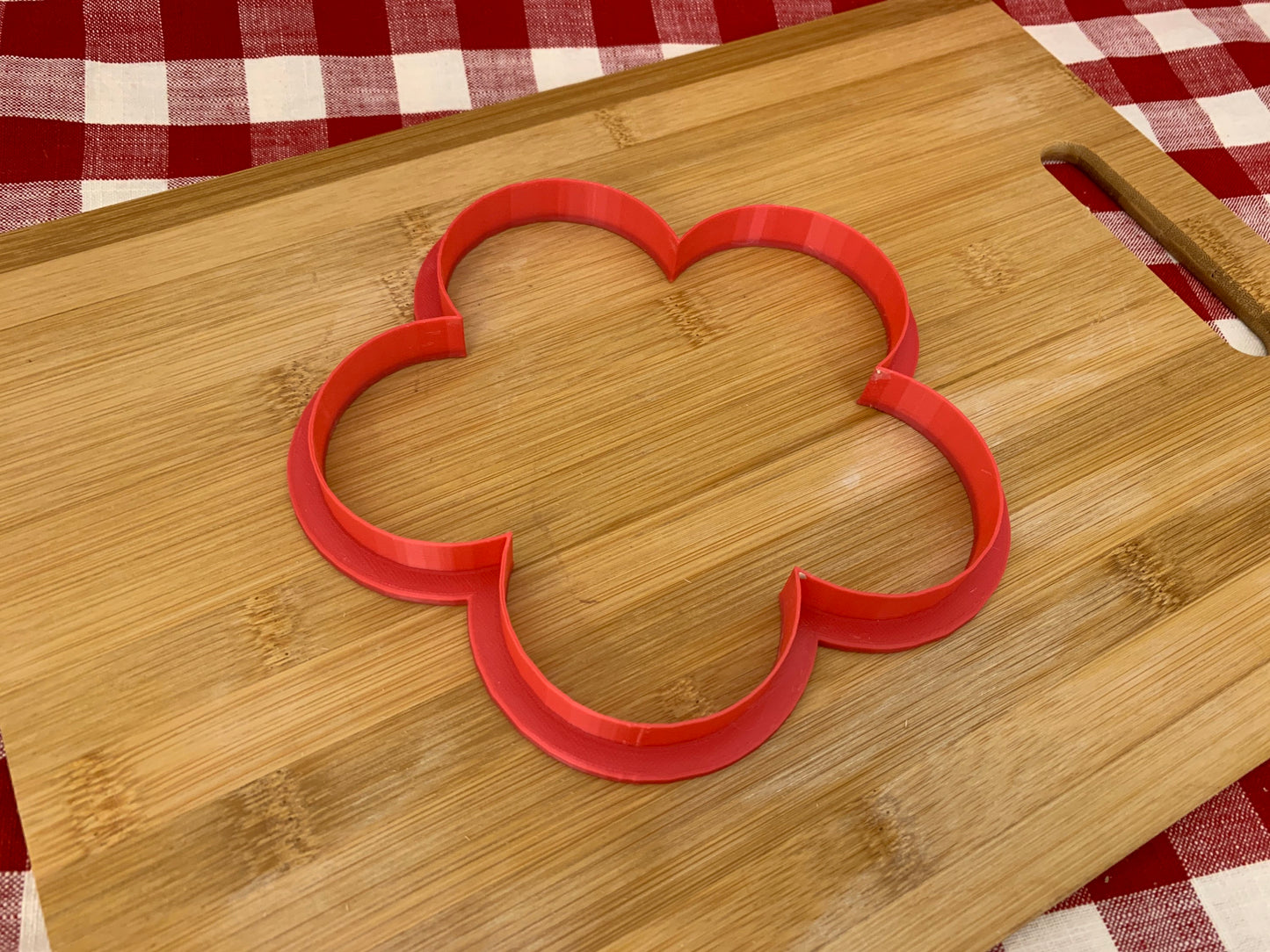 Flower 2, 5 petal design, Clay Cutter - Plastic 3D printed, Pottery Tool, multiple sizes
