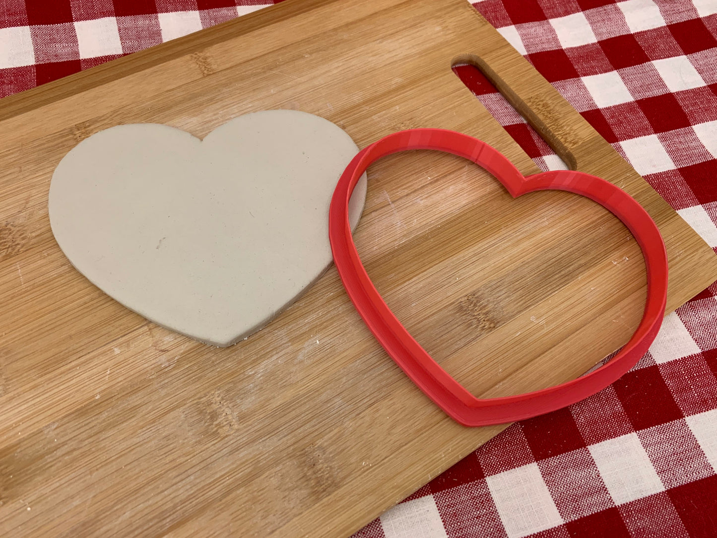 Heart Clay Cutter, extra large cutters, pottery tool - choose size
