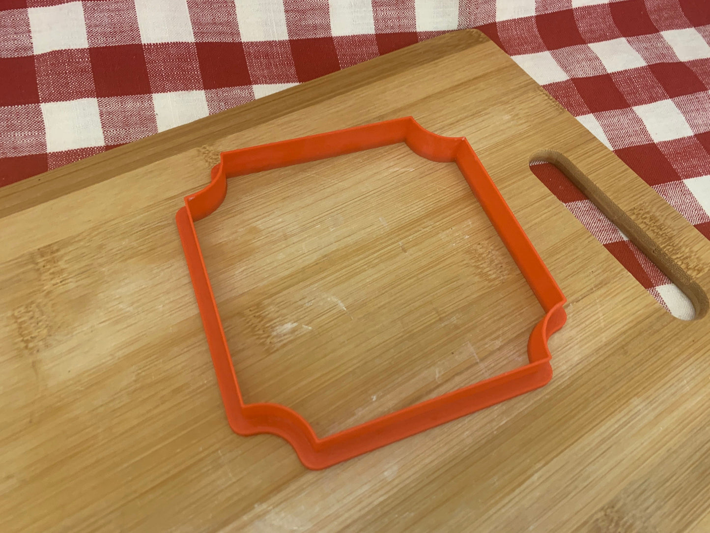 Plaque design, Clay Cutter - Plastic 3D printed, Square or Rectangle, multiple sizes
