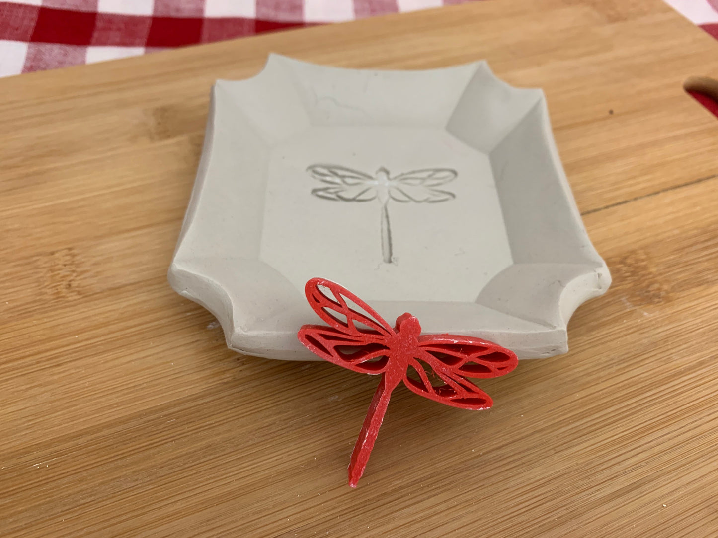 Pottery Stamp, dragonfly design - multiple sizes