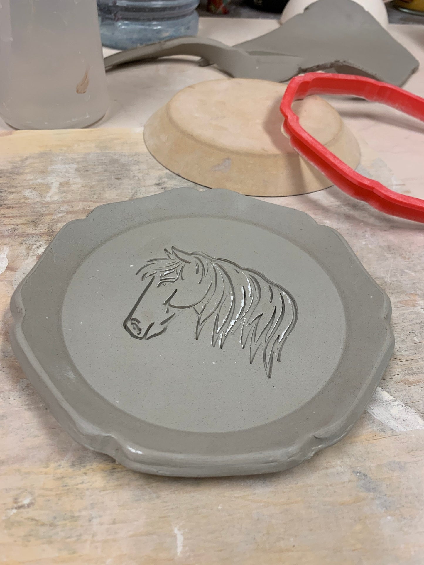 Pottery Stamp, Horse design - multiple sizes