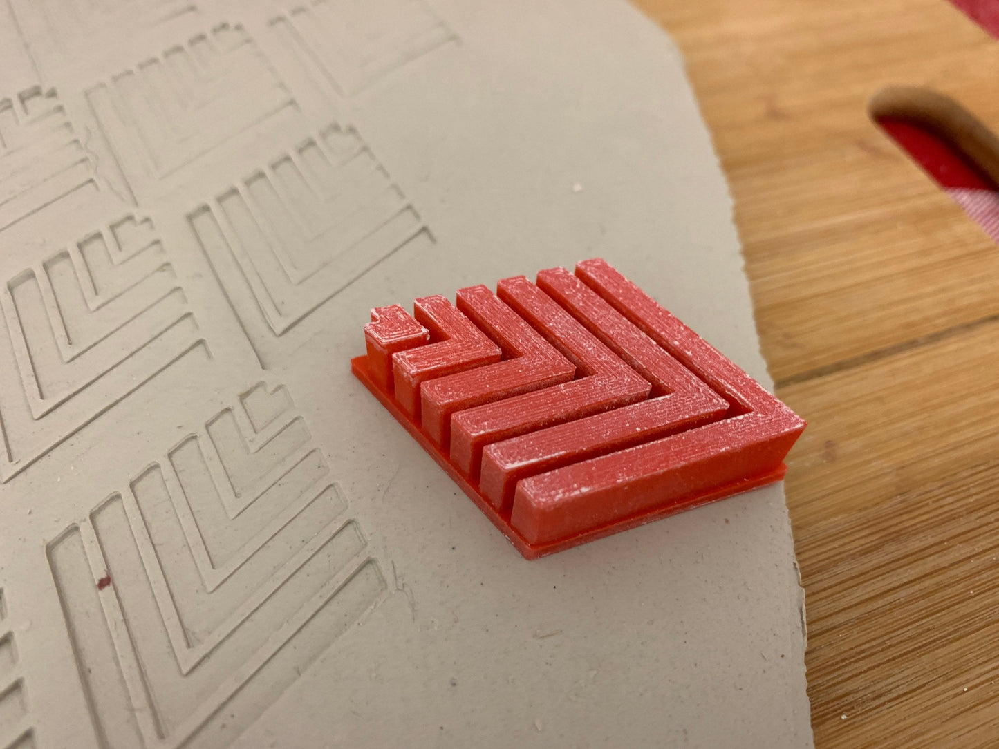 Pottery Stamp, Diamond pattern design - multiple sizes