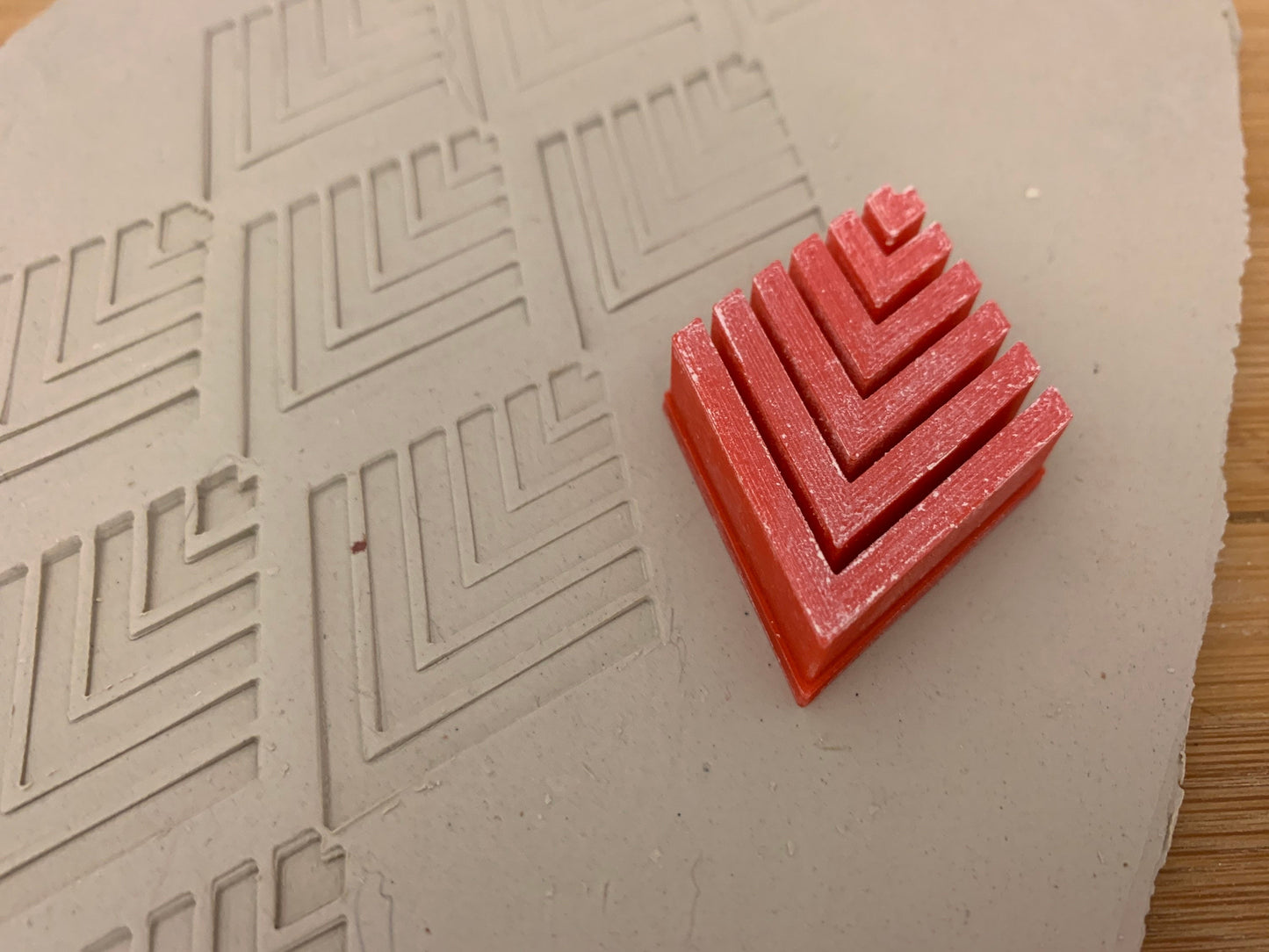 Pottery Stamp, Diamond pattern design - multiple sizes