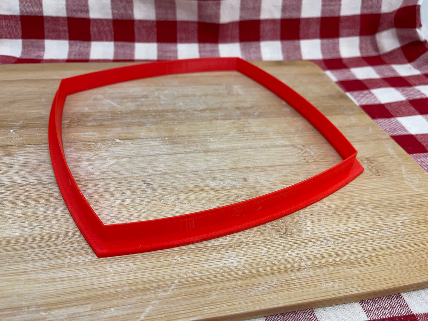 Plain Spherical Square, Clay Cutter - plastic 3D printed, pottery tool, multiple sizes