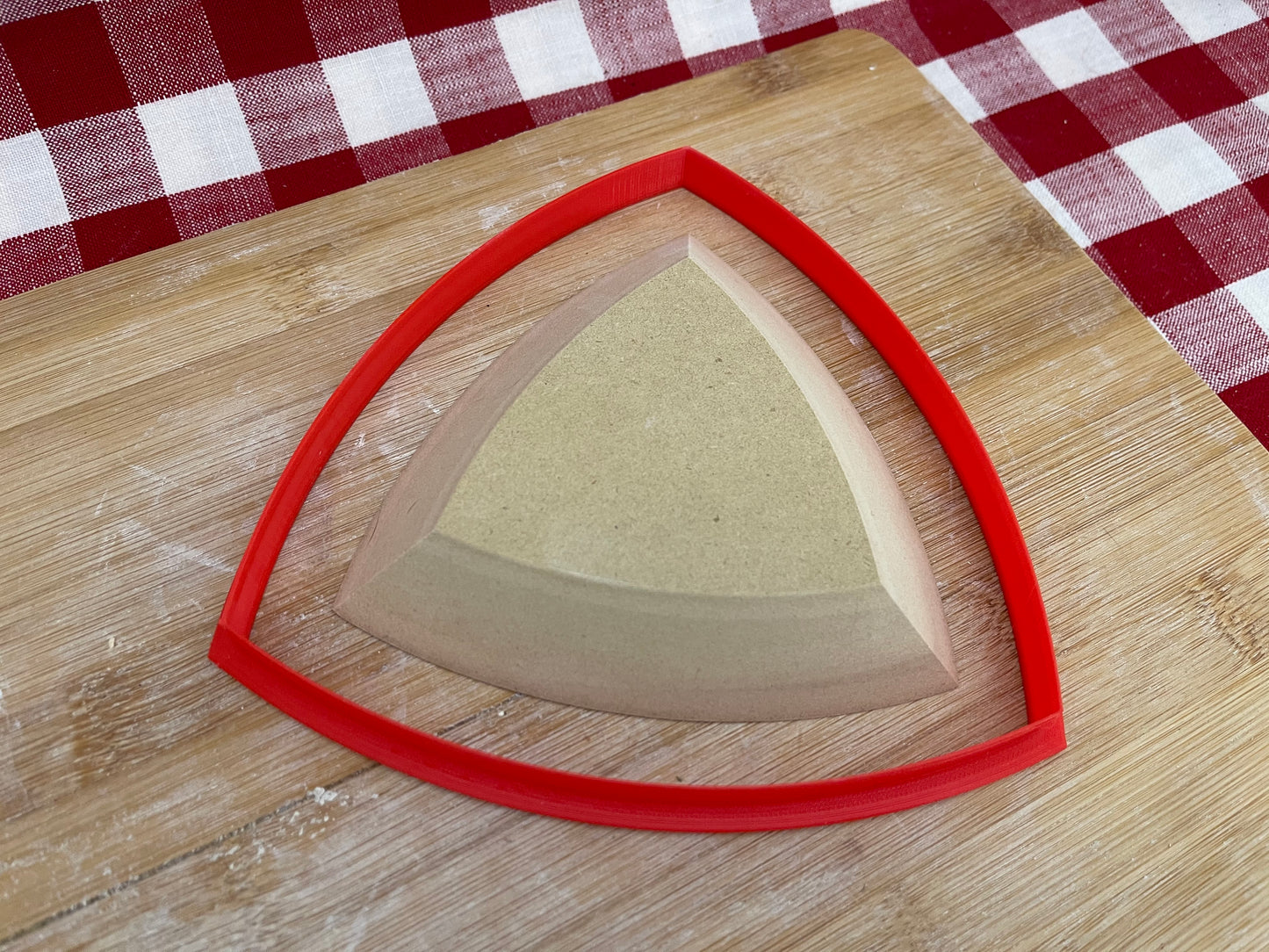 Plain Spherical Triangle, Clay Cutter - plastic 3D printed, pottery tool, multiple sizes