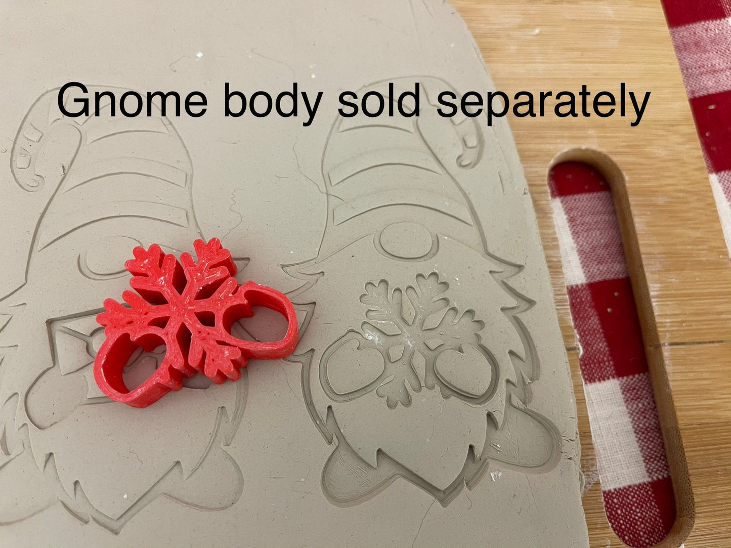Gnome hands extras stamps, Valentine / Winter designs - plastic 3D printed, multiple sizes