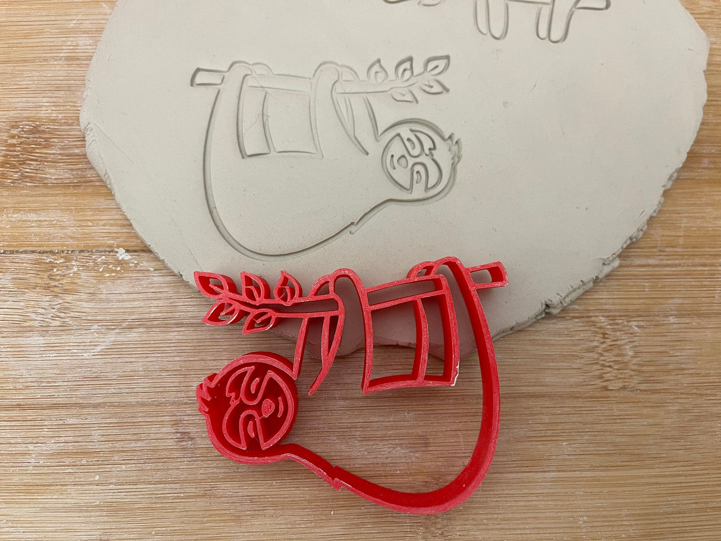 Pottery Stamp, Sloth design, each or set - multiple sizes