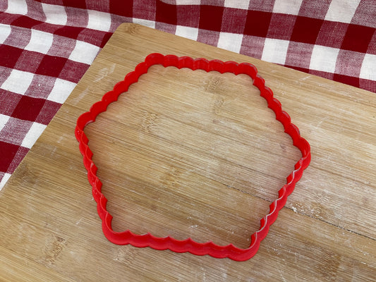 Scalloped Hexagon, Clay Cutter - Plastic 3D printed, XL Pottery Tool, multiple sizes