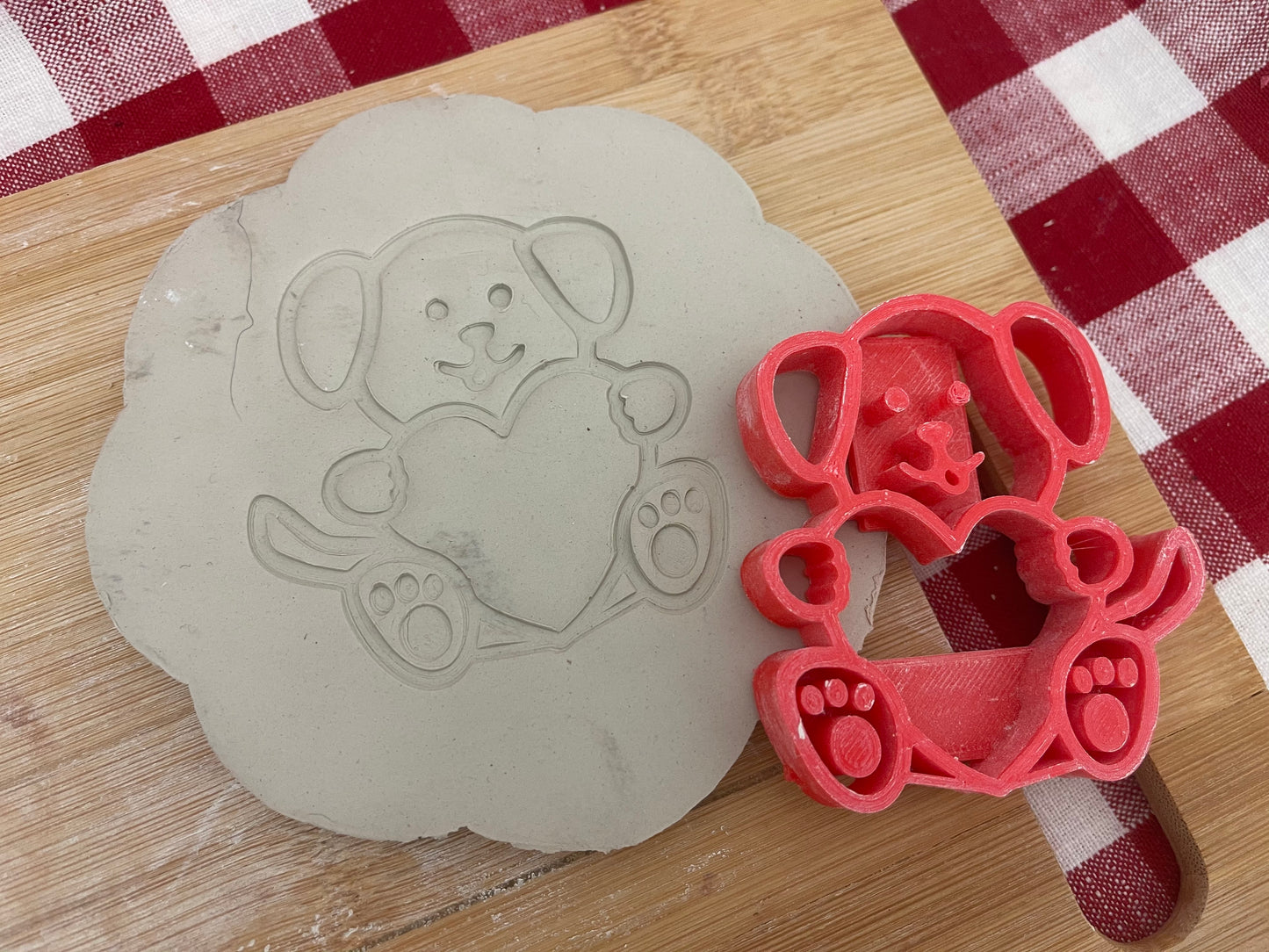 Valentine Heart Animal stamps - plastic 3D printed, Each or Set, multiple sizes