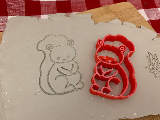 Pottery Stamp, Squirrel design - multiple sizes